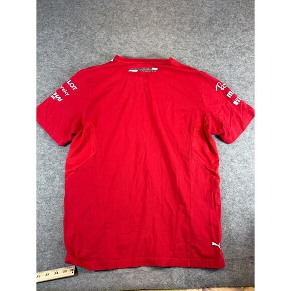 Puma Official Scuderia Ferrari F1 Team T Shirt Mens XL Red Ups Shell Rayban - Picture 10 of 11